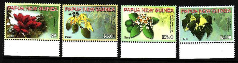 Papua New Guinea:SC#1356-9-unused set-NH-Plants 2009-