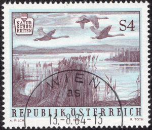 Austria 1284 - Used - 4s Lake Neusiedl (1984) (cv $0.60)