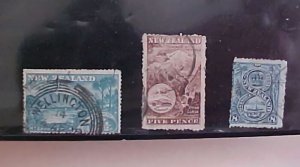 NEW ZEALAND  STAMP #249,253A,255 USED cat.$159.00