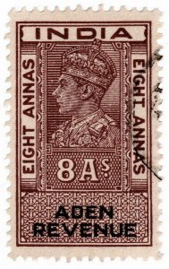 (I.B) Aden Revenue : Duty Stamp 8a