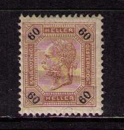 AUSTRIA Sc# 82 MH F Franz Joseph