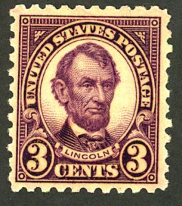 U.S. #584 MINT OG HR