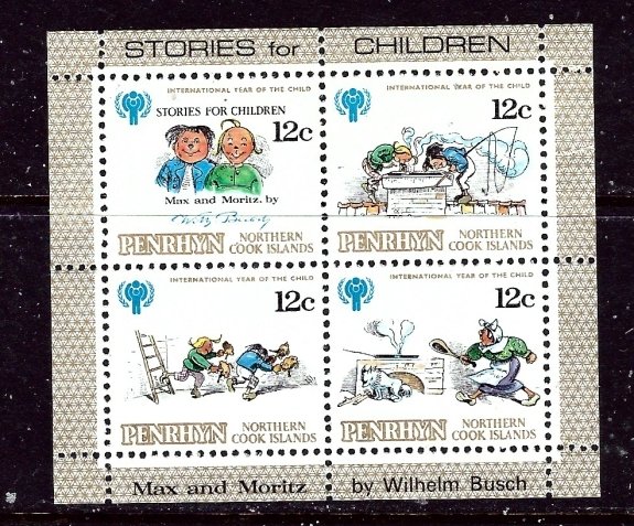 Penrhyn Is 111 MNH 1979 Block of 4    (ap5828)