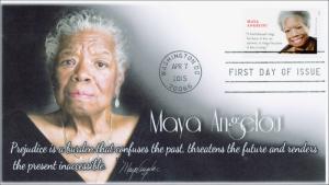 2015, Dr Maya Angelou, BW  Postmark, FDC, 15-089