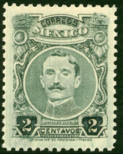 MEXICO 619, 2¢ PERFORATED, UNUSED, H OG. F-VF.