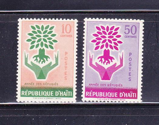 Haiti 452-453 Set MH World Refugee Year (A)