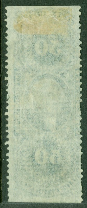 EDW1949SELL : USA 1862-71 Scott #R58b part perforated. Very Fine, Used. Cat $200