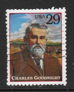 Scott# 2869L Charles Goodnight  used single