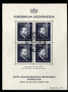 Liechtenstein 151 Used Souvenir Sheet