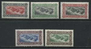 Zanzibar 1952 1 to 10 shillings unmounted mint NH