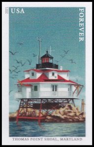 US 5625a Mid-Atlantic Lighthouses Thomas Point Shoal imperf NDC single MNH 2021