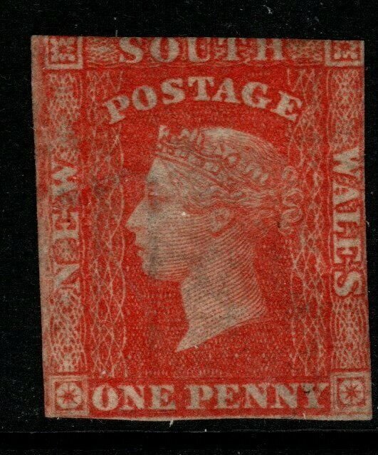 NEW SOUTH WALES SG109 1856 1d ORANGE-RED MTD MINT