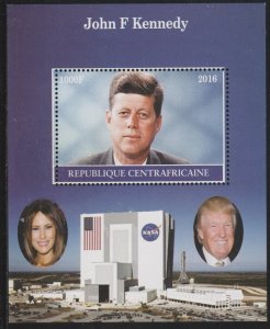 C A R - 2016 - J.F. Kennedy #2 - Perf Souv Sheet-Mint Never Hinged-Private Issue