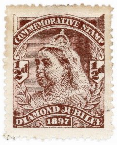 (I.B) QV Cinderella : Unofficial Diamond Jubilee Issue ½d (1897)