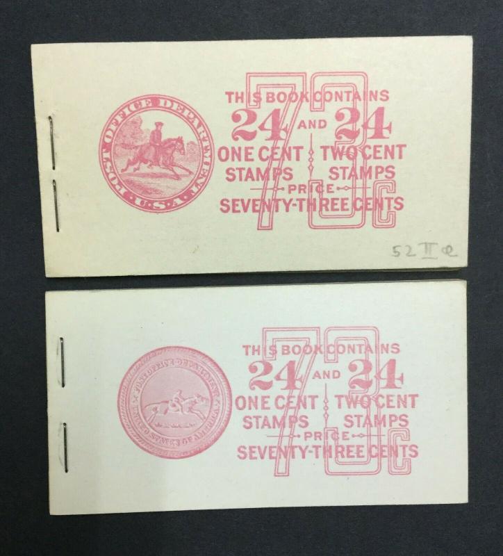 MOMEN: US #BK92-93 BOOKLET MINT OG NH $70 #25277