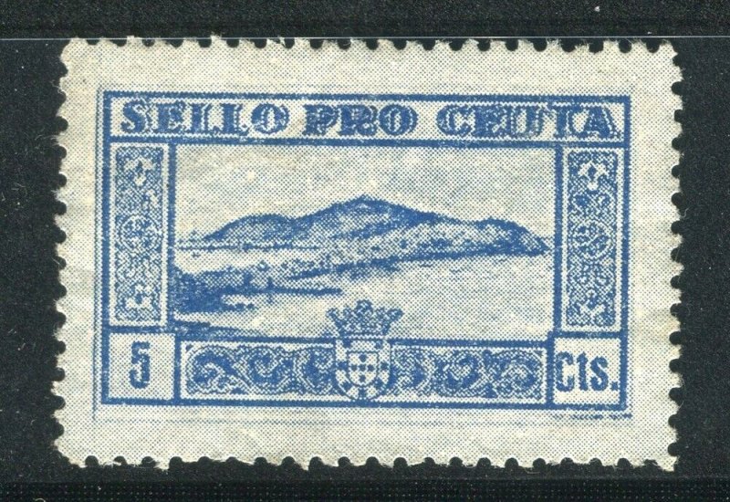 SPAIN; 1930s Civil War issue Sello Pro Ceuta 5c. Mint hinged value