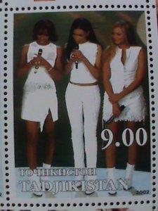 ​TAJIKISTAN-2002 FAMOUS DESTINY'S CHILD- MNH SHEET OF 9-VERY FINE