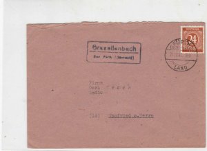 germany 1940s allied occupation stamps cover ref 18679