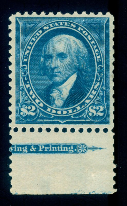 MOMEN: US STAMPS #277 IMPRINT SINGLE MINT OG H VF+ LOT #70325