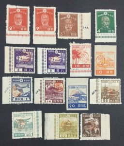 MOMEN: RYUKYU ISLANDS #3X2/3X22 1947 PROVISIONAL MIYAKO UNUSED LOT #63333