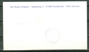 GABON 1985  1st FLIGHT AIR MAIL COVER to LAGOS #553...VERY NICE