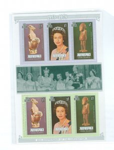 Aitutaki #166d Mint (NH) Souvenir Sheet (Queen)