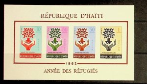 HAITI Sc C192(NOTE) NH SOUVENIR SHEET OF 1962 - REFUGEE