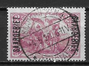 Saar 57 Overprinted Single Used (z1)