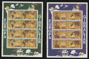 Gibraltar 1992 Europa set in sheets MNH SC.#  611a - 613a