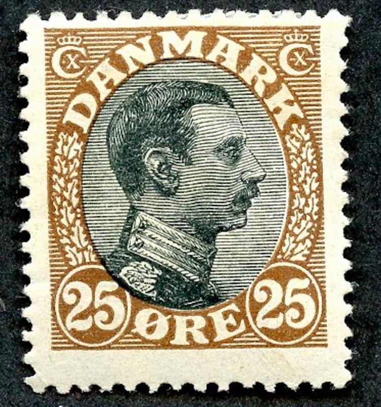 Denmark Sc #107, MHR, SCV $85.00