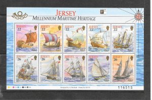 SHIPS - JERSEY #950a  MARITIME HERITAGE  MNH