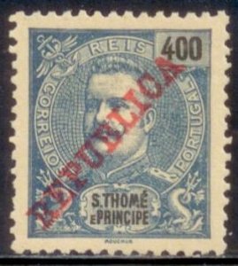 St Thomas and Prince Islands 1911 SC# 103 MLH-OG E33