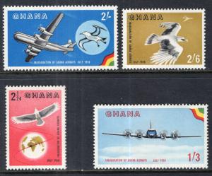 Ghana 32-35 Airplanes MNH VF