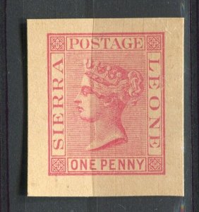 SIERRA LEONE; 1890s-00s classic QV issue Mint Postal STATIONARY PIECE