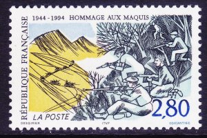 France 2417 MNH 1994 Resistance of the Marquis - 50th Anniversary Issue