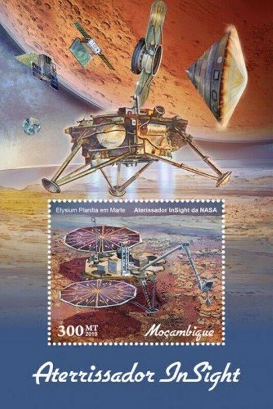 Mozambique - 2019 Insight Lander - Stamp Souvenir Sheet - MOZ190123b