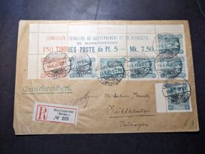 1920 Registered Marienwerder Cover to Muhlhausen Germany