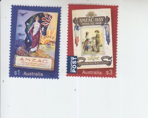2019 Australia Anzac Day (2) (Scott 4957-58) MNH