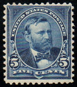 USA #281 VF OG LH, eye popping color!