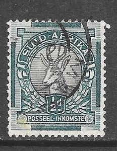 South Africa 46b: 1/2d Springbok, used, F