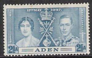 Aden #14 Coronation Issue MHR