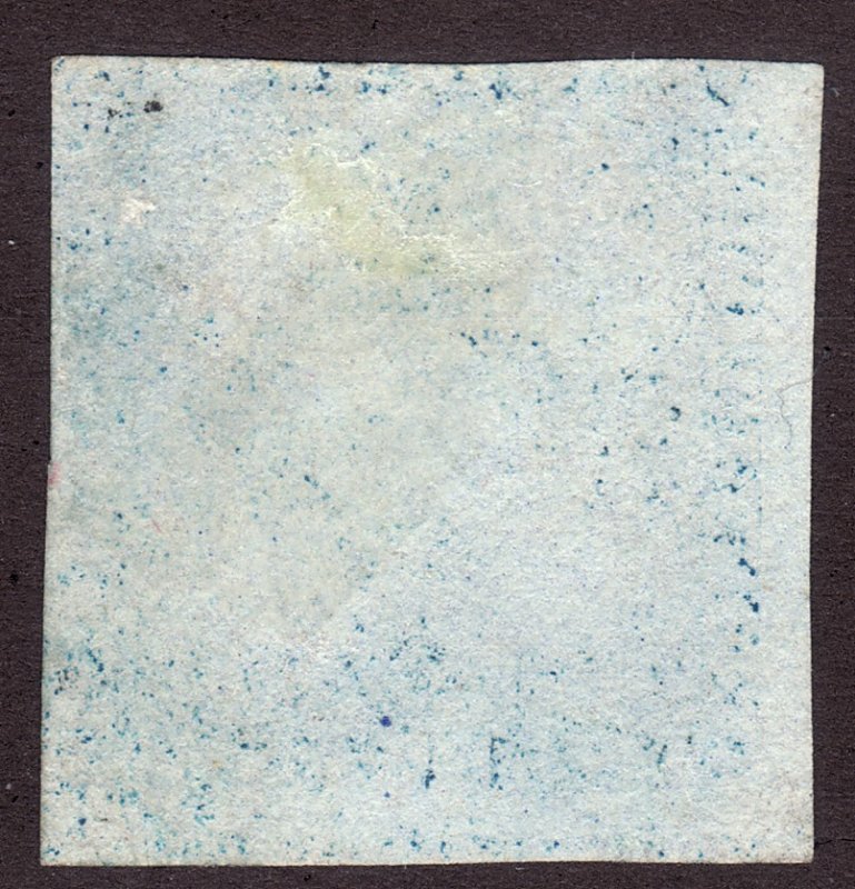 1851-7 Canada Nova Scotia Queen Victoria QV 3p Used dark blue Sc# 3 CV $300.00