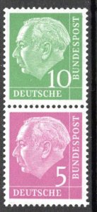 Germany Bund Scott # 708, 704, mint nh, se-tenant, S25