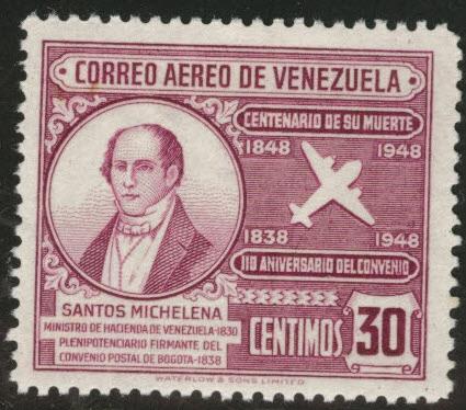 Venezuela  Scott C276 MNH** 1949 airmail stamp