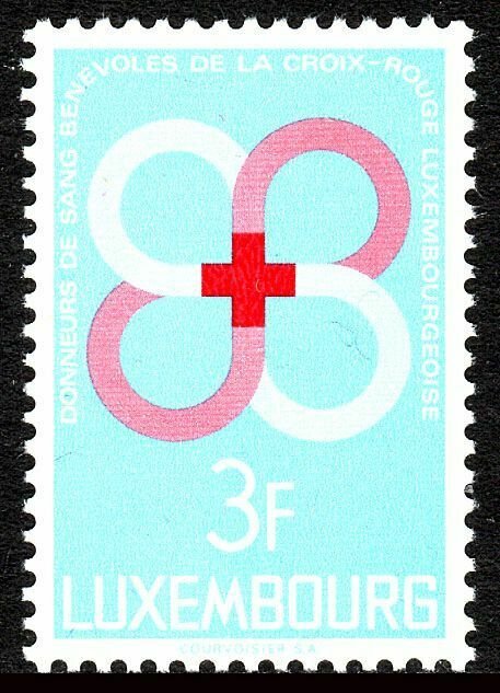 Luxembourg 472, MNH. Voluntary Red Cross blood donors, 1968