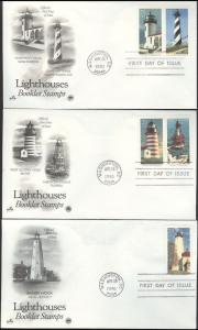 #2470-74 Lighthouses PCS FDC Set