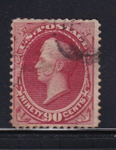 155 F-VF used neat cancel with nice color cv $ 350 ! see pic !