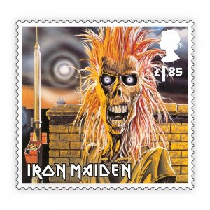 Stamps of Great Britain (Pre order) - 2023. Music Giants VII - Iron Maiden - Min