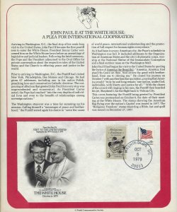 Pope John Paul II 1979 Visit to the United States folder and four covers