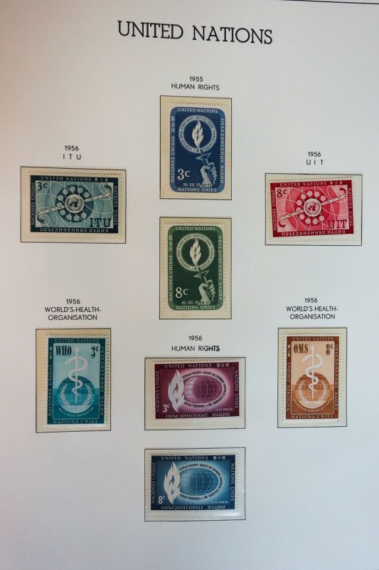 United Nations P.O. Fresh Mint NH 1951 to 1969 Stamp Collection